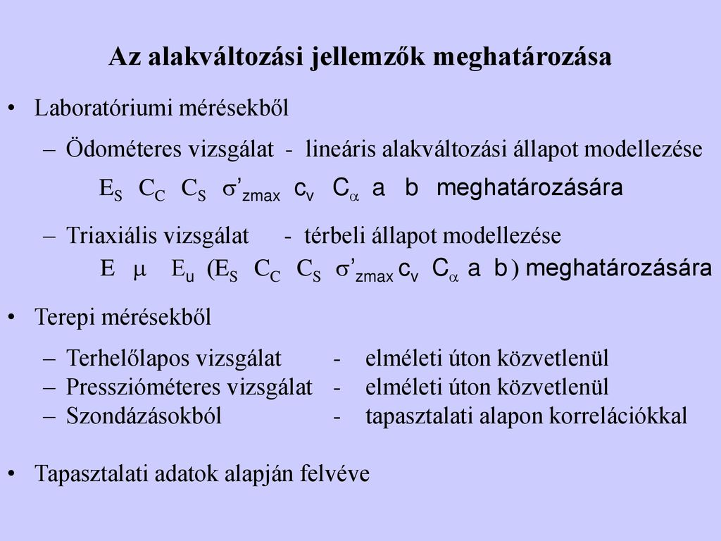 A Talajok Mechanikai Tulajdons Gai Iv Ppt Let Lteni